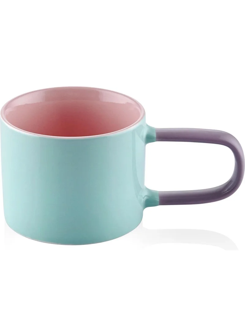 The Mia Rainbow Porcelain Mug Green 270 ml