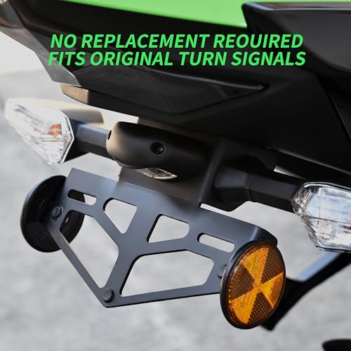VEISUTOR Fender Eliminator Kit for Ninja 400, License Plate Bracket License Plate Holder for Kawasaki Ninja 400 Z400 2018-2024 Ninja 250 2018 2019 Accessories - Image 3