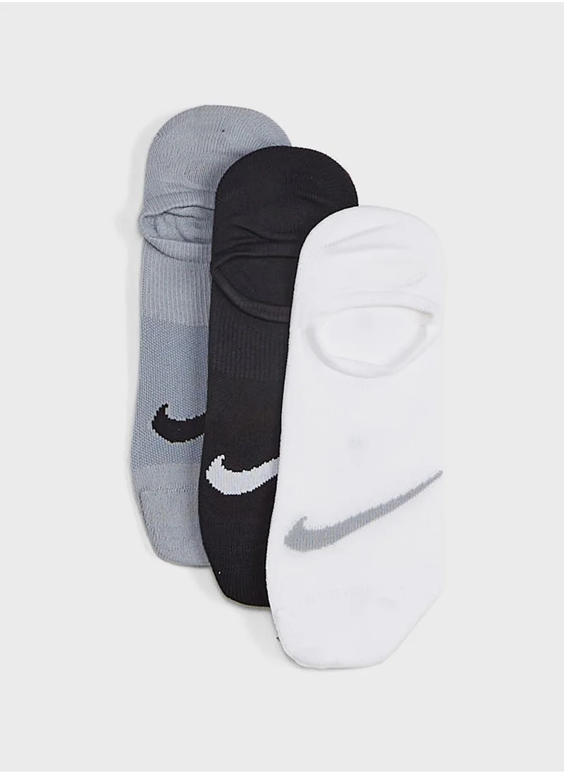Nike 3 Pack Logo No Show Socks