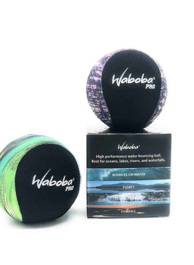 Waboba Pro Bouncing Balls Pool Toys Set | 2 Pack Bundle | Lake & Pool Balls | Summer Gift for Kids | Outdoor Water Bounce Skipping Balls - Image 2