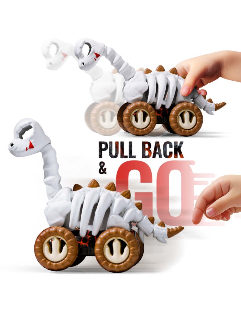 COZEEFY Dinosaur Car Truck Toys and Pull Back Vehicle ，Gift Toys Car for Kids Age 1-6 - Image 4