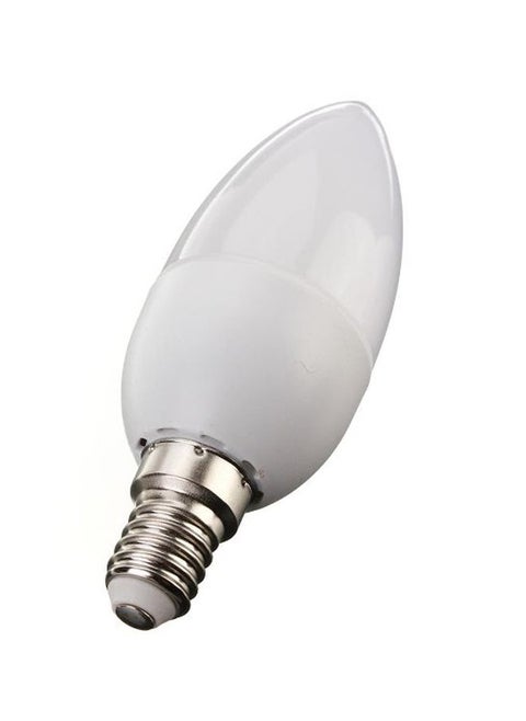 3-Piece E14 Candle LED Bulb White 10.4 x 3.7cm