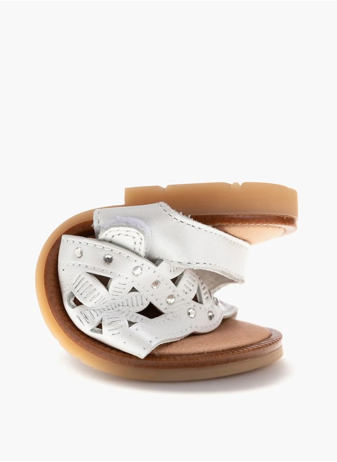 Pablosky - Girls' Cutout Detail Sandals with Hook and Loop Closure - Image 1