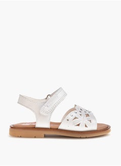 Pablosky Girls' Cutout Detail Sandals with Hook and Loop Closure  - Image 2