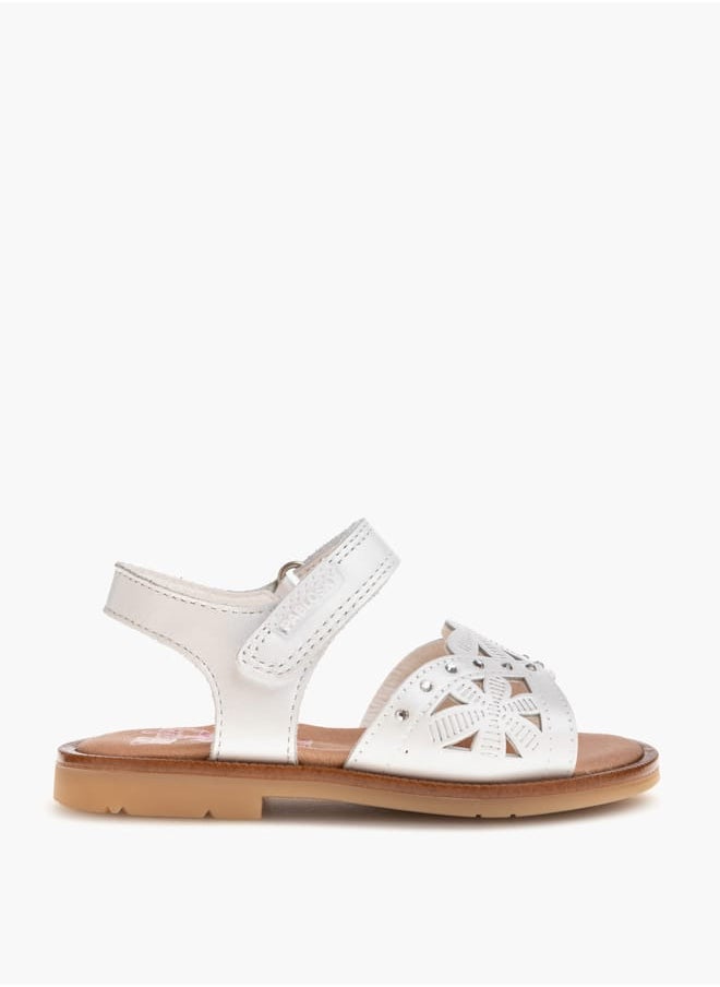 Pablosky - Girls' Cutout Detail Sandals with Hook and Loop Closure - Image 1