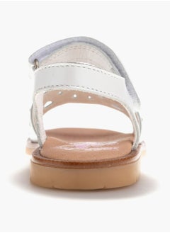 Pablosky Girls' Cutout Detail Sandals with Hook and Loop Closure  - Image 3