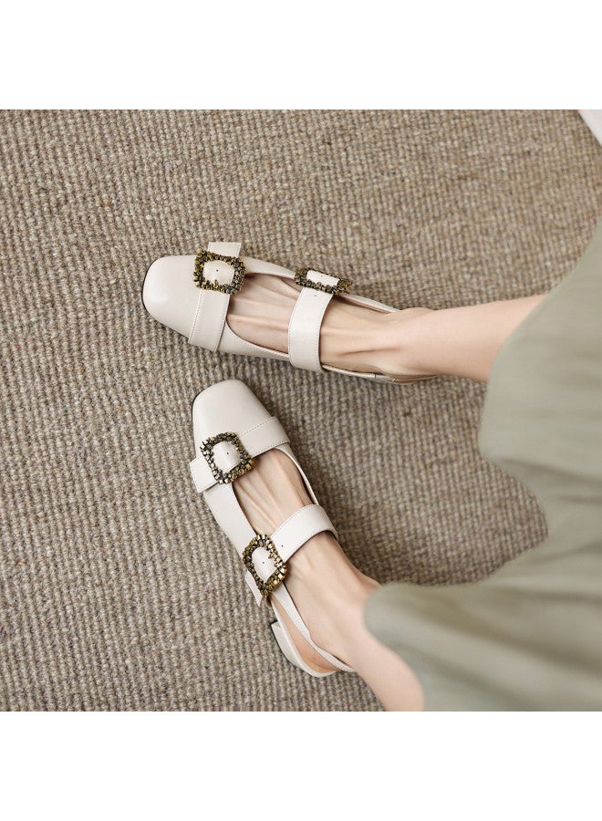 AME Baotou Backless Sandals 2025 New Round Toe Youthful Fashionable Versatile Strap Buckle Sandals For Women - Image 2