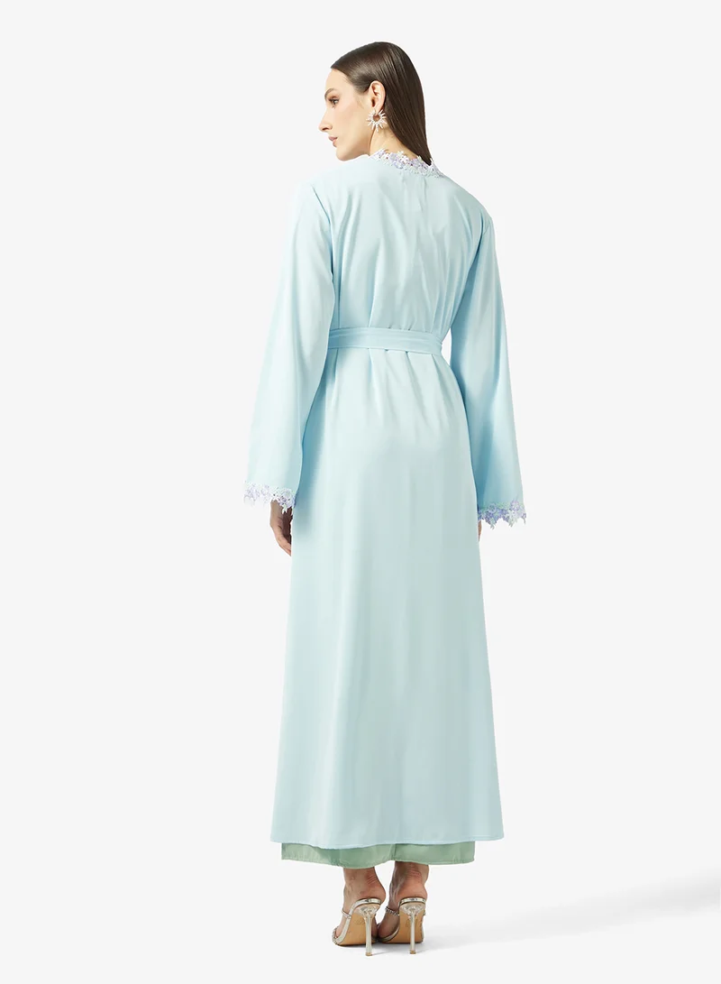 خزانة Lace Trim Abaya