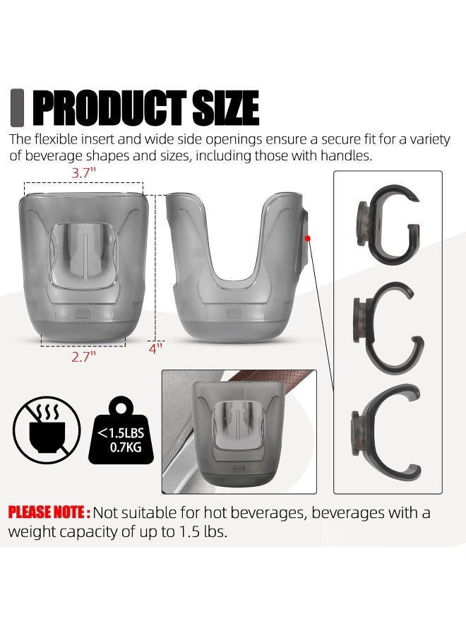 LuQiBabe Baby Stroller Cup Holder Compatible with Uppa-Baby Vista, Cruz, Minu Strollers - Image 2