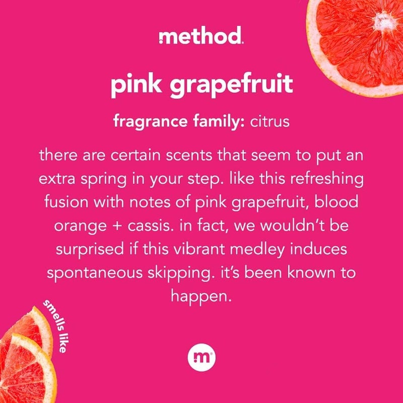 Method Foaming Hand Soap, Pink Grapefruit, 10 Fl Oz, Biodegradable Formula, (Pack of 3) - Image 3
