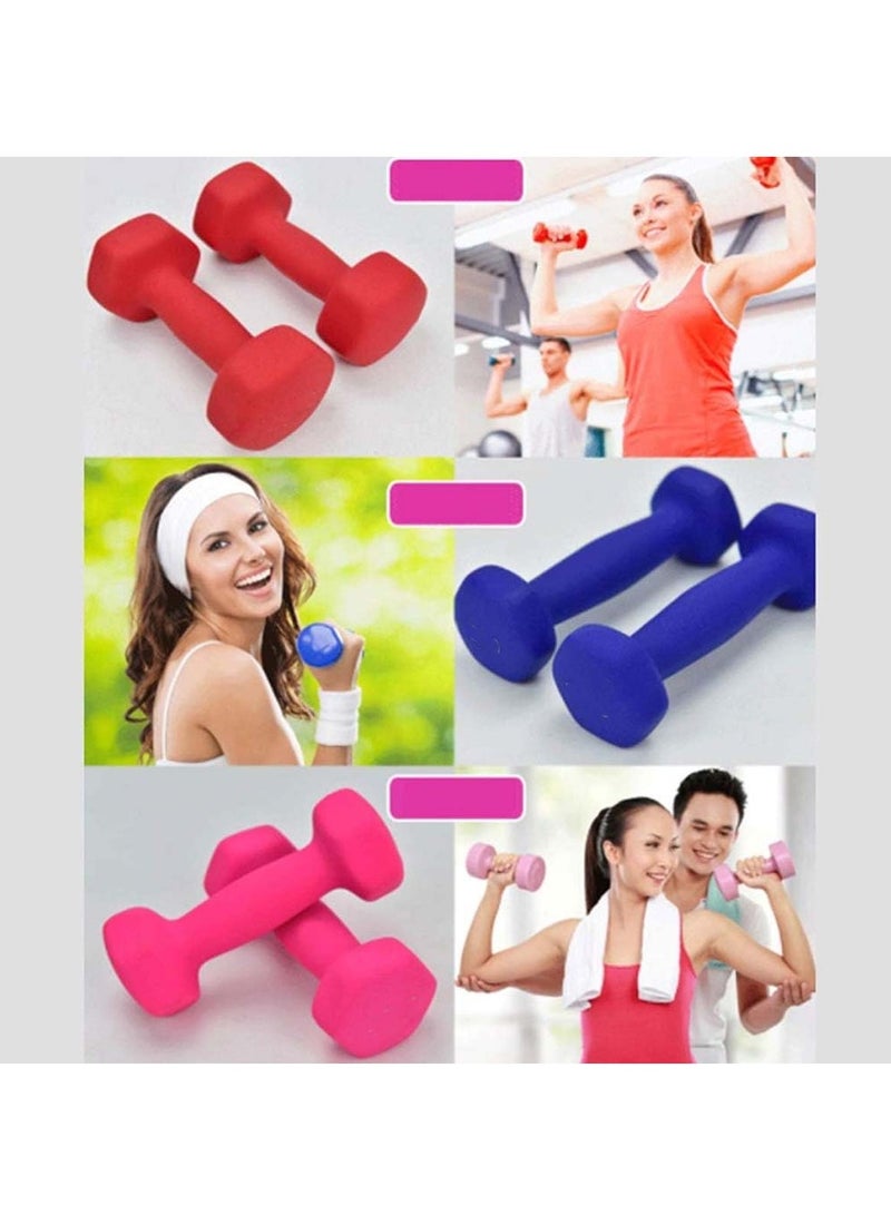 دمبل من النيوبرين 7 كجم، أحمر، متين ومضاد للانزلاق - Image 3