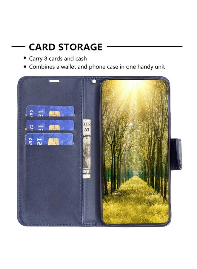 S-TOP Case For Motorola Edge 50 Pro 5G Lambskin Texture Pure Color Flip Leather Phone Case - Image 5