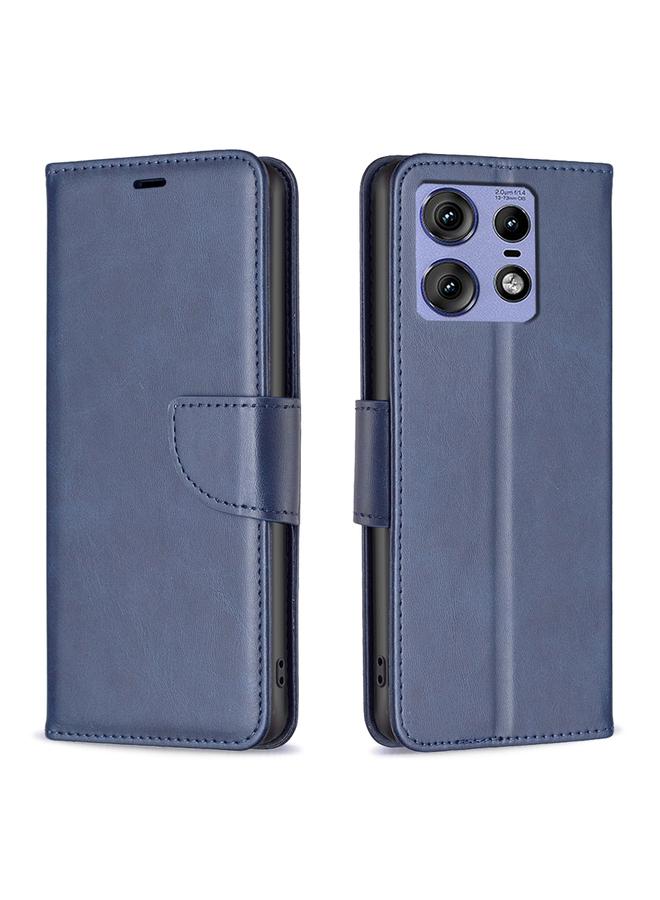 S-TOP Case For Motorola Edge 50 Pro 5G Lambskin Texture Pure Color Flip Leather Phone Case - Image 1