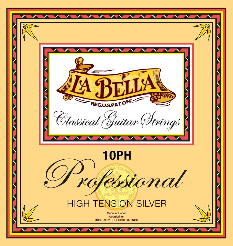La Bella 10PH Professional High Tension Silver Classical Guitar Strings 29-42 - Image 1