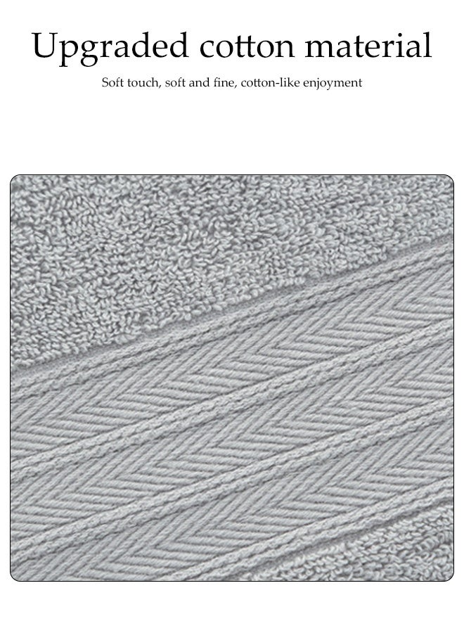 DUNISO 3 قطع من مناشف اليد، مناشف وجه قطنية، مناشف استحمام قطنية مشطوفة، سريعة الجفاف، عالية الامتصاص، ناعمة، عالية الجودة، للاستخدام في الاستحمام، اليدين، الوجه، الصالة الرياضية والسبا، 33*35 سم، وردي/أبيض حليبي/رمادي - Image 3