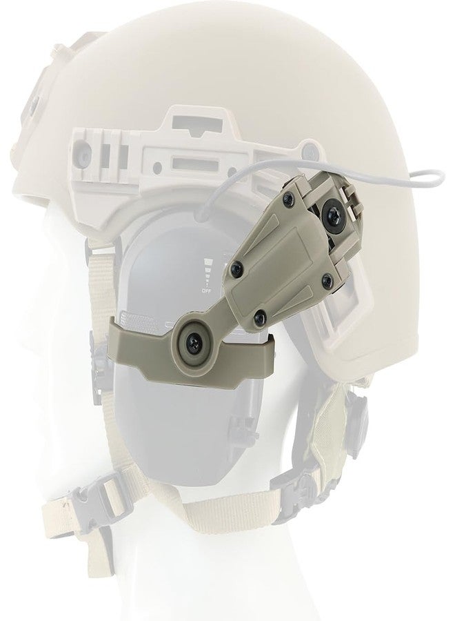 HEARFALCOM Tactical Helmet Adapter Wendy Rail Adapter Compatible with Walker's Earmuffs (Walkers Razor,Walkers Razor Digital) for Wendy Rail 2.0 3.0 Helmet (DE) - Image 1