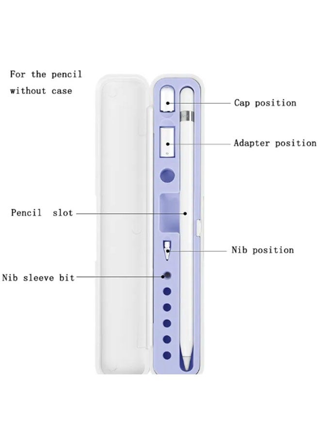 general Compatible with Apple Pencil storage pen case, Apple 1st and 2nd generation capacitive pen nib sleeve, adapter accessory, pen case - Image 2