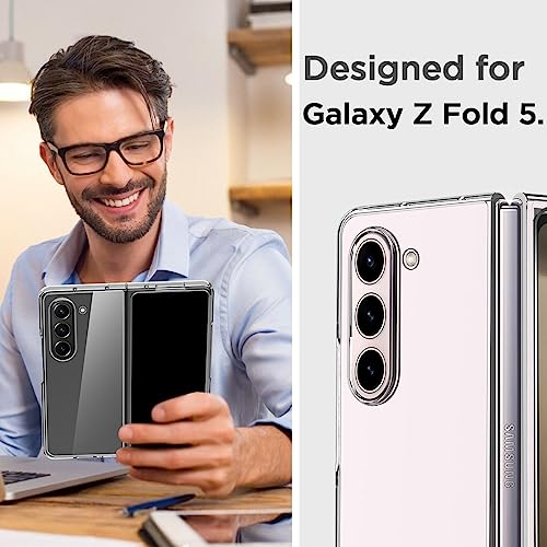 AICase for Samsung Galaxy Z Fold 5 Case Clear, [Anti-Yellow] Slim Fit Transparent Hard PC Protective Phone Case for Samsung Fold 5 5G - Image 2
