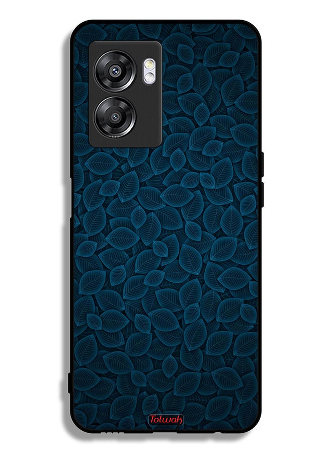 Tolwak Oppo A57 5G Protective Case Cover Digital Art Leaves Pattern - Image 2