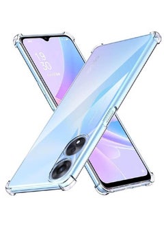 BGM Oppo A58 5G / A78 5G / A58x Case – Clear Back, Air Cushion, Soft Silicone Shockproof Bumper with Anti-Scratch Protection 