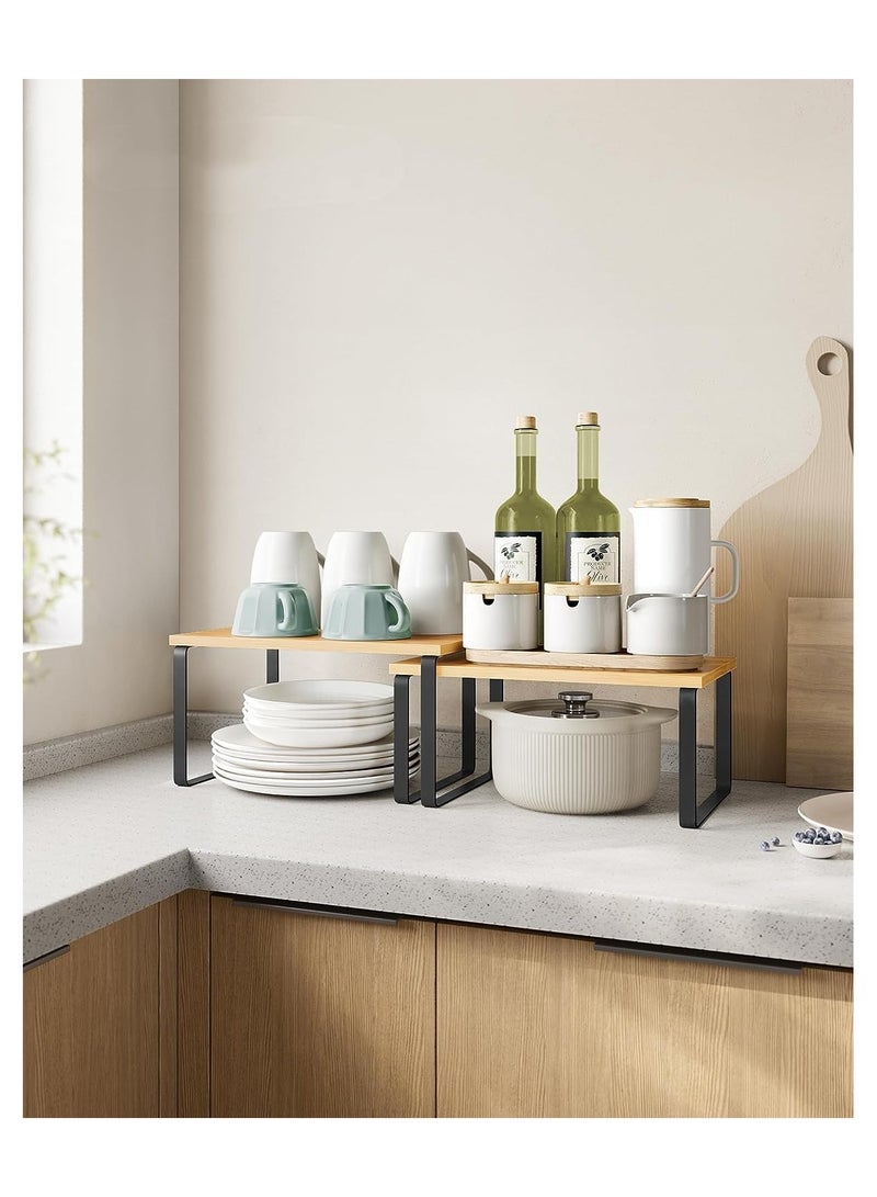 Anmi 2 Pcs Kitchen Storage Racks, Spice Rack for Kitchen Storage - Image 2