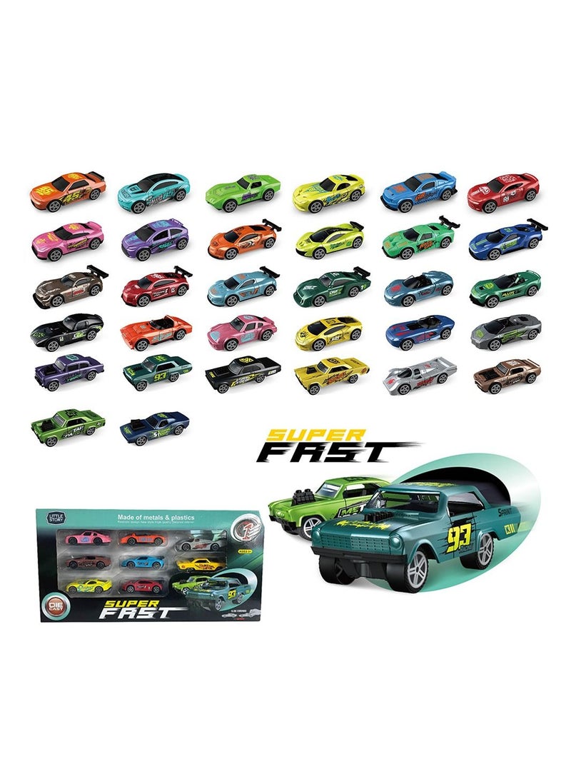 Little Story مجموعة ألعاب سيارات مصبوبة مكونة من 8 قطع - Image 2