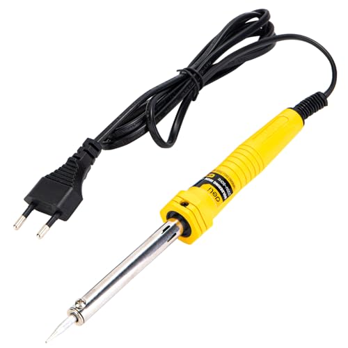 Deli DL8840 40W 220V~50 Hz Electric Soldering Iron with Bracket Replaceable Copper Tip Nickel-Chromium Wire Heating Core Mica Sheet PRT Handle for Metal Jewelry Electric DIY - Image 1
