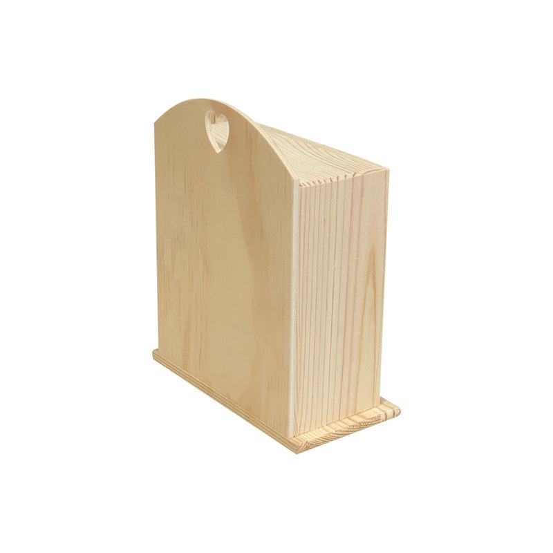 Cregugua Pack of 2 Unfinished Wood box with Mini Drawers for Jewellery,Small Wooden Organizer Storage Box for Crafts Hobbies DIY Project - Image 5