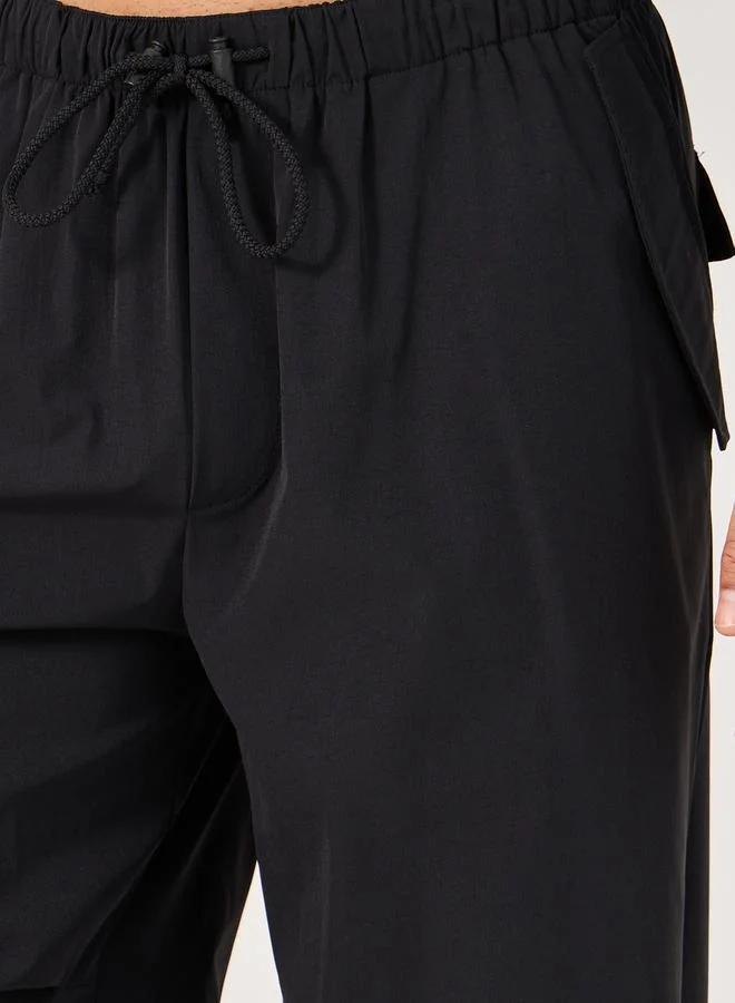 Styli Parachute Oversized Joggers with Knee Pintuck Detail