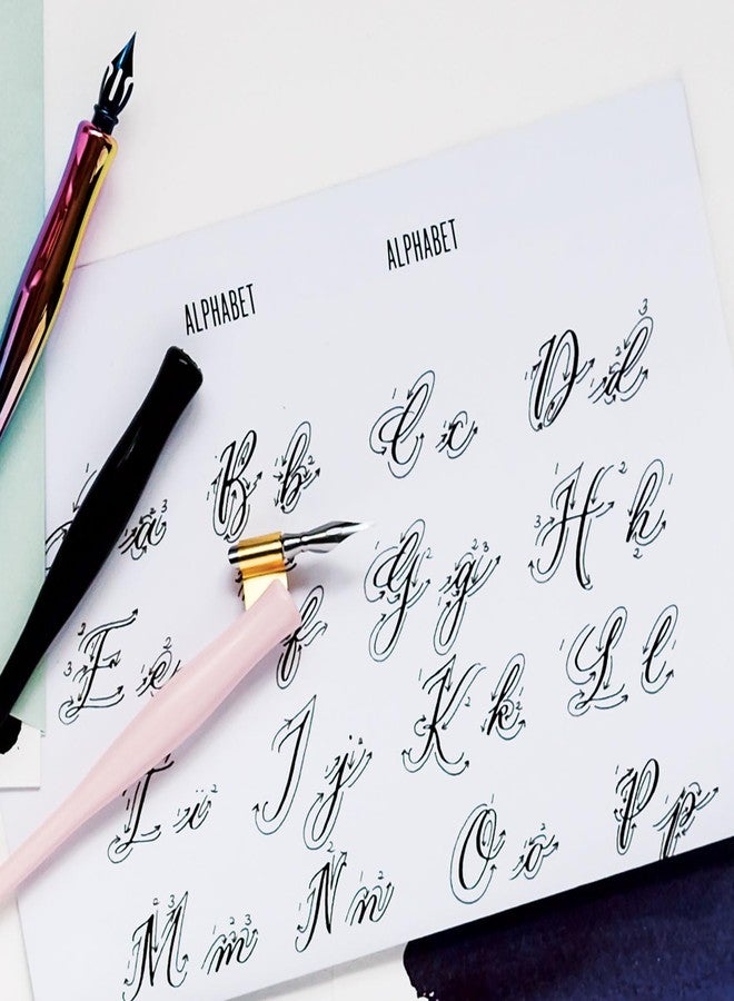 MANUSCRIPT Modern Calligraphy Oblique Pen Set - Black, Set of 5 - Image 4