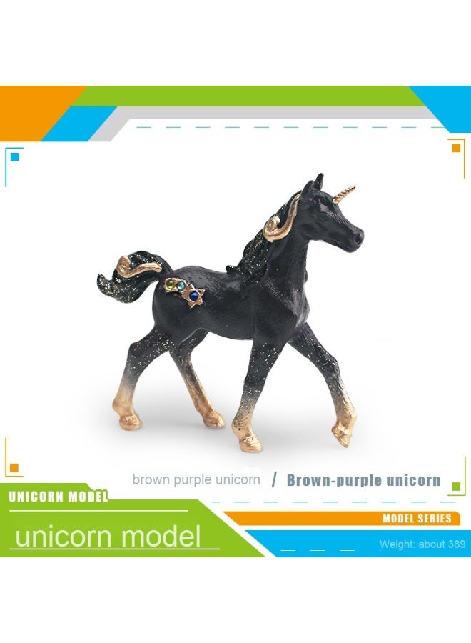 NIBEMINENT Realistic Western Mythical Creature Model - European Fairy Flying Unicorn Desktop Figurine