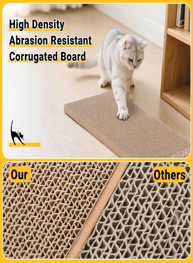 Ycozy Cat Scratcher with 2 Boxes, 6 PCS Replacement Reversible Cat Scratching Board for Cat Paws, Large Cat Scratcher Cardboard Corrugated for Indoor Cats - Image 5