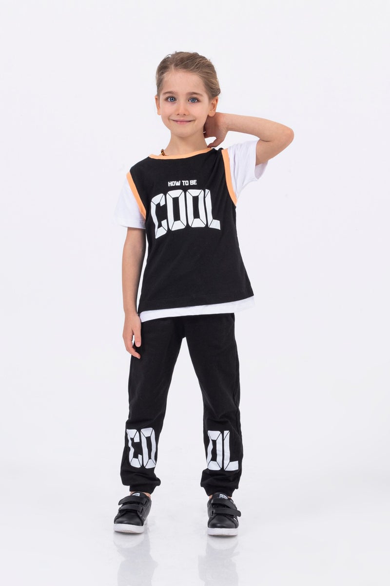 Harika Kids Boy Cool Printed Bottom Top Basic Set 2-5 Years Old - Image 5