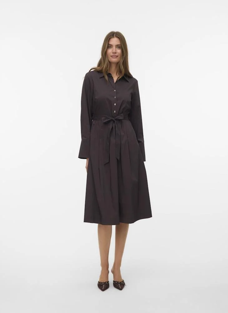 Vmfriba Long Sleeve Calf Dress