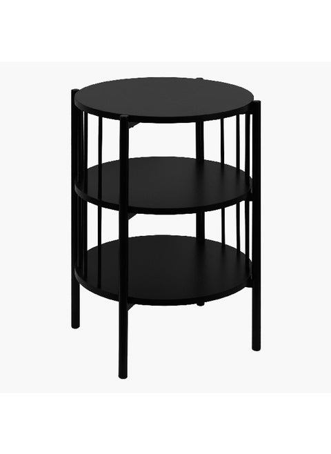 Havok End Table with Two-Tier Shelf 40 x 60 x 40 cm