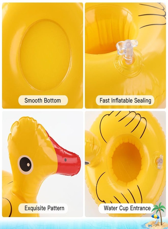 RHOttbiy Inflatable Drink Holder, 12 Pack Drink Floaties for Pool Swimming Pool Drink Floats Fun Inflatable Cup Coasters with Air Pump Floating Cup Holder for Adults Pool Hawaii Theme Party Decorations,Style 3 - Image 4