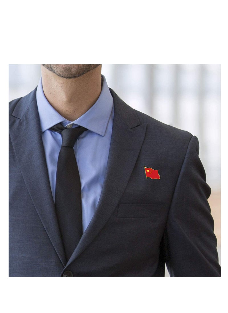 PRINTSHOP4ME - China National Flag Lapel Pins and Brooch Badge to show your patriotism for China (Flag Badge) - Image 1