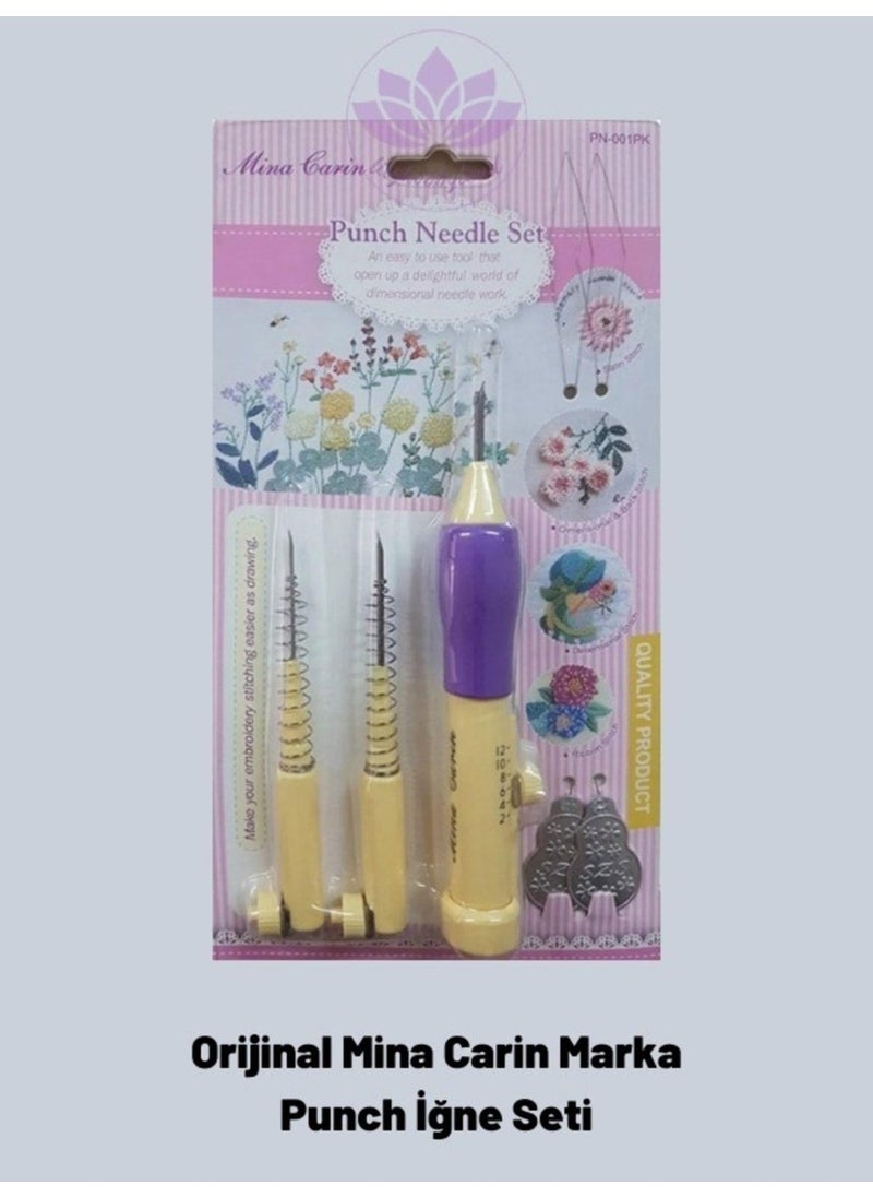 Refox Punch-Punch Cloth Fabric (Duck) Bag Embroidery Set with All Materials Color Cream  - Image 3