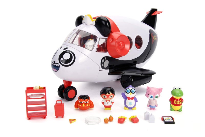 Jada Toys Ryan's World Combo Panda Airlines Playset, White, Large - Image 1