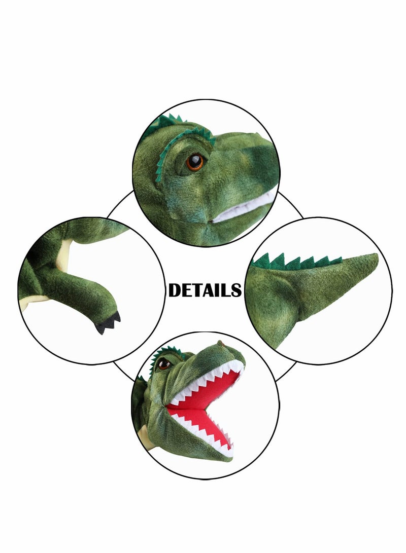Cute Tyrannosaurus Rex Hand Puppet Soft Plush Toy for Kids Creative Role Play Birthday Gift Movable Mouth Dinosaur Stuffed Animal - Image 3