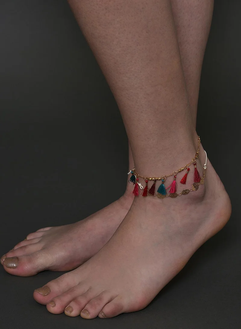 SOHI Set Of 2 Designer Artificial Anklet Jewellery