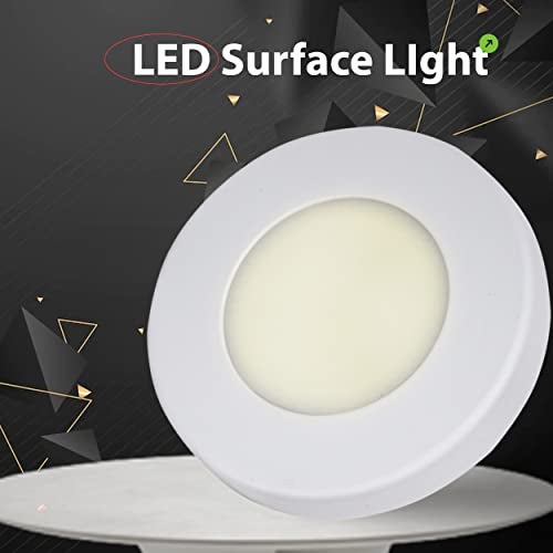 Gesto 3W Led Surface Mounted Aluminum Sticker | Cabinet Light for Display Showcase,Hallway, Closet (Warm White)-Pack of 6 - Image 2