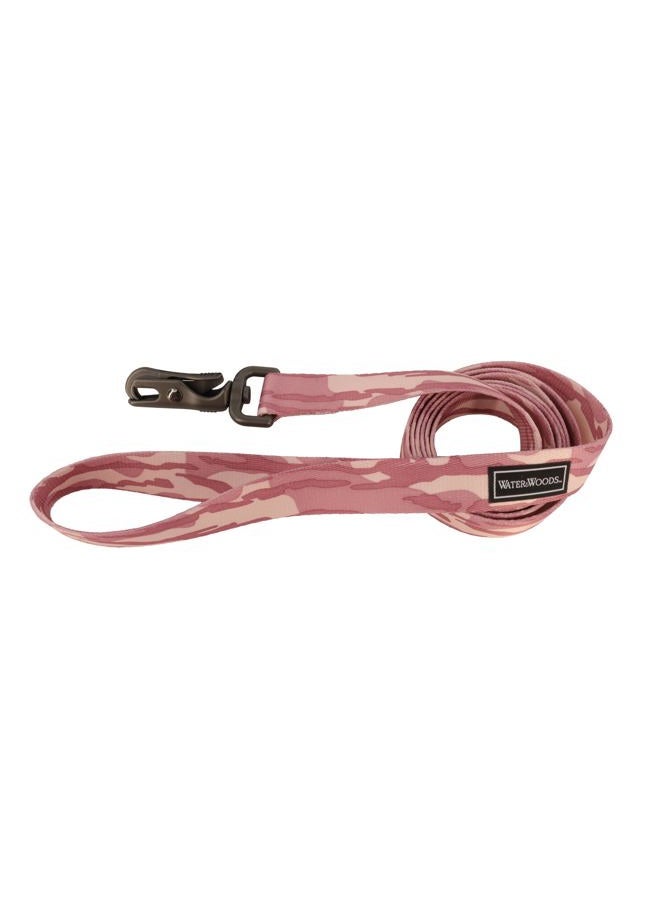 Coastal Water & Woods Patterned Dog Leash by Coastal Pet - Strong Dog Leash - Scissor Snap Closure - Fray-Resistant Nylon - Stylish Patterns - Bottomland Pink, 1" x 6' - Image 1
