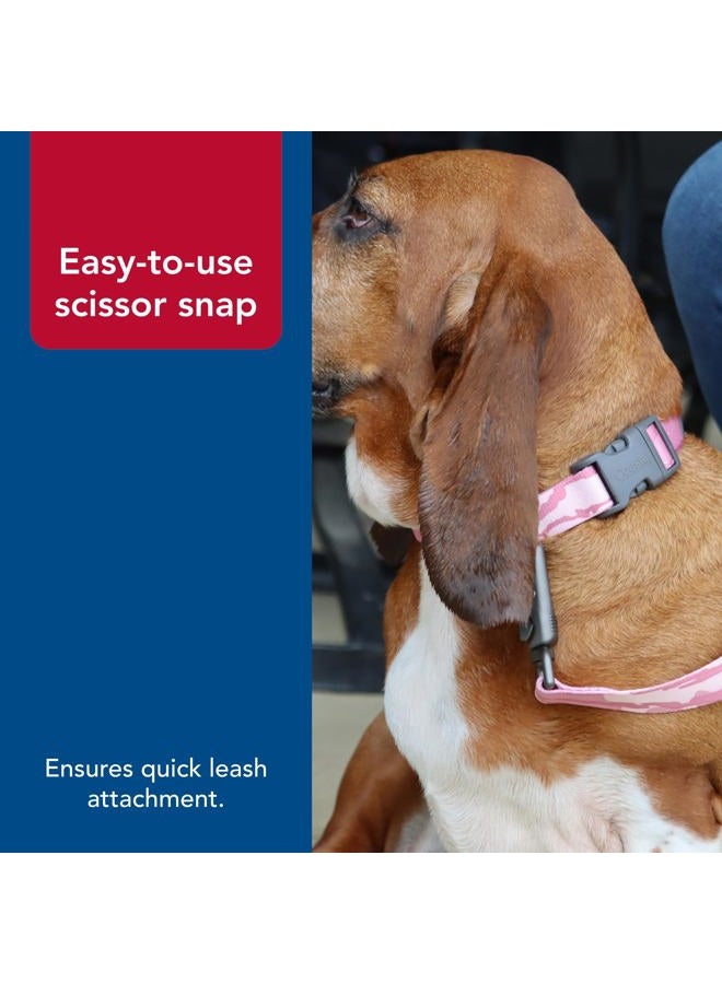 Coastal Water & Woods Patterned Dog Leash by Coastal Pet - Strong Dog Leash - Scissor Snap Closure - Fray-Resistant Nylon - Stylish Patterns - Bottomland Pink, 1" x 6' - Image 5