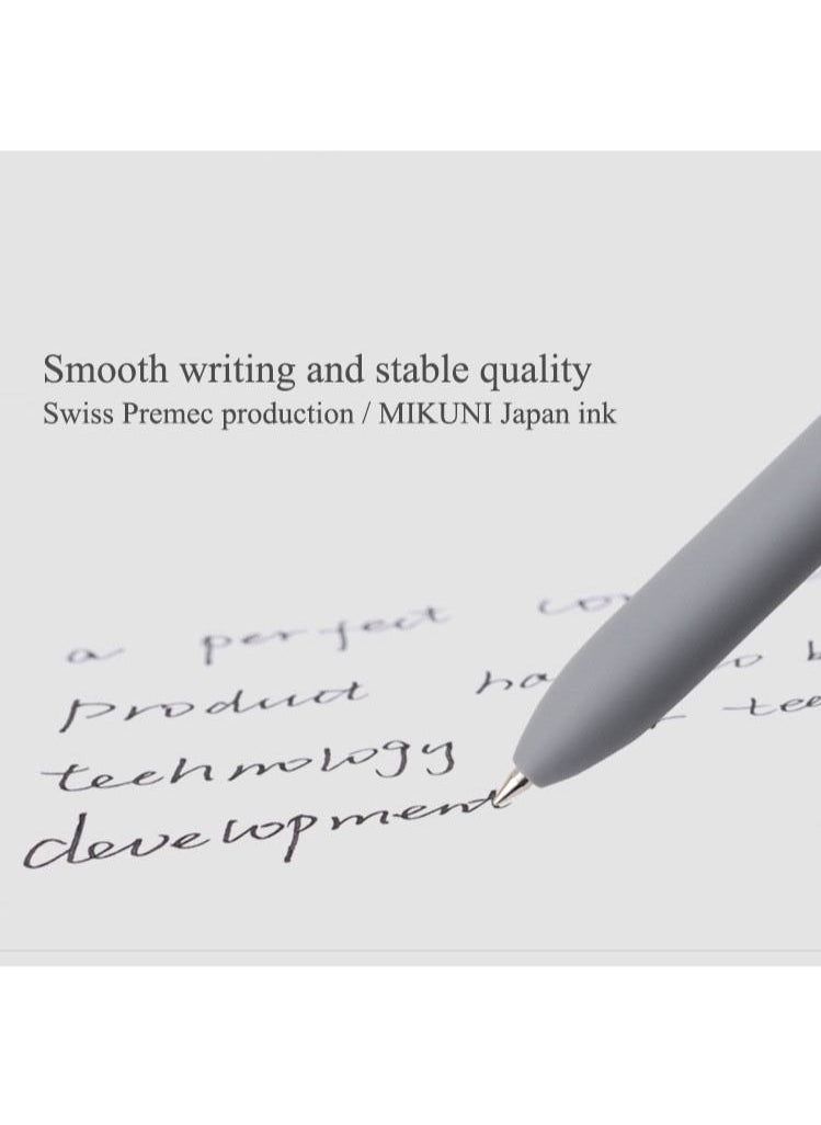 Generic Pen 5pcs Gel Pens Set Quick Dry Black Ink Rolling Ball Pen Fine Point 0.5mm Premium Retractable Gel ink PensSmooth Writing (Morandi 5 pens)  - Image 4