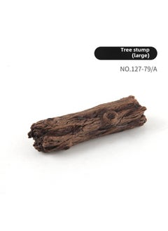 Wild Forest Dinosaur Jurassic Scene Ornaments Realistic Cave Plastic Rock Tree Stump Scene Ornaments-Color:Q79A Large Stump 75.6g