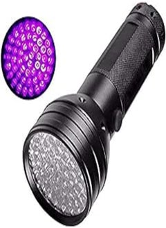 3AA Uv Led Flashlight 3W/4.2V 51 Leds 395nm Ultra Violet Torch Light Lamp Blacklight Detector for Dog Urine Pet Stains and Bed Bug-146X56X35mm TT01