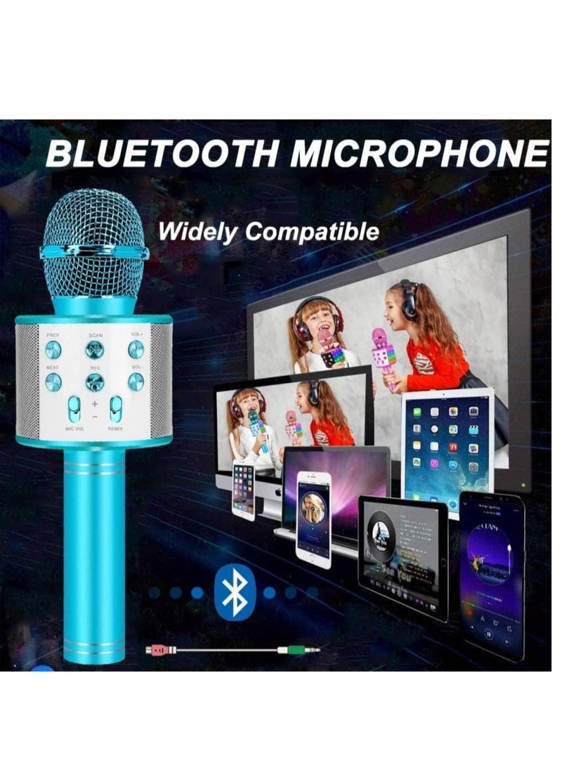 ELTRAZONE Bluetooth Karaoke Microphone Wireless,Portable Singing Microphone for Kids Adults,Karaoke Machine for Kids Toys,Birthday Gifts Ideas for 3 4 5 6 7 8 9 10 11 12 Year Old Girls Boys Teens - Image 3