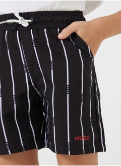 HUGO Kids Stripe Swim Shorts  - Image 4