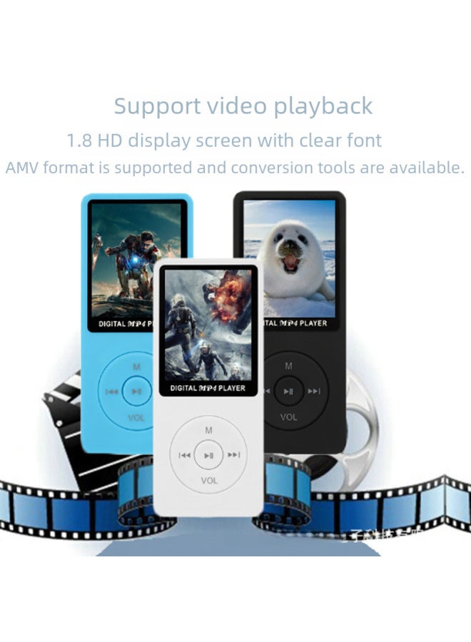 مشغل MP4 بطاقة، مشغل MP3 صغير، ووكمان طالب، سعة تخزين 8 جيجا، قارئ كتب إلكترونية، قلم تسجيل، مشغل MP4 - Image 2